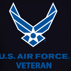 USAF Logo, TM Txt - U S Air Force - Veteran X 300 Long Sleeve T Shirt 40347207