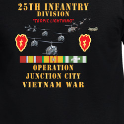 Army - 25th Infantry Division - Operation Junction City, Air Asssault, Air Lift - Ssi - Vn Svc X 300 - T Shirt 40347369