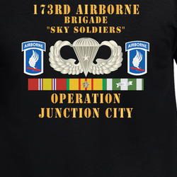 Army - 173rd Airborne Bde - Operation Junction City, Badge W Star, Ssi - Vn Svc X 300 - T Shirt 40347376