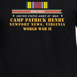 Army - Camp Patrick Henry, Newport News, Virginia W SVC WWII X 300 T Shirt 40347387
