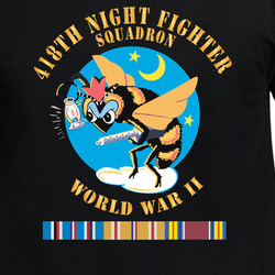 AAC - 418th Night Fighter Squadron - WWII W SVC X 300 T Shirt 40347402