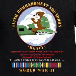 Army - 414th Bombardment Squadron (heavy) - AAC W  WWII  EU SVC T Shirt 40347405