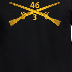 Army - 3rd Bn 46th Infantry Regt  - Infantry Br T Shirt 40347545