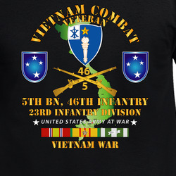 Army - 5th Bn 46th Infantry W VN SVC T Shirt 40347565