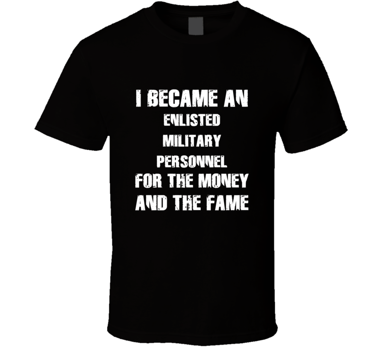 I Became An Enlisted Military Personnel For The Fame And The Money Fun