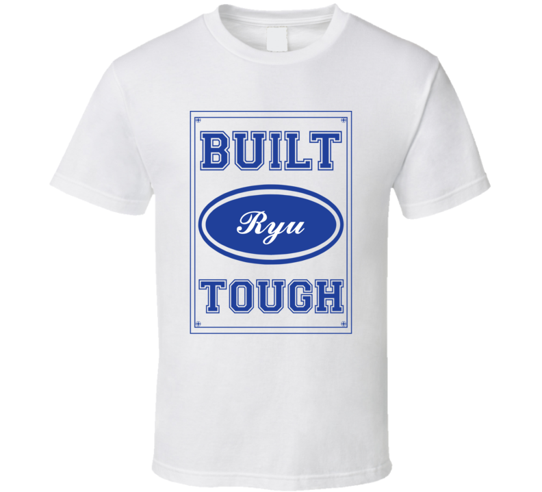 Built Ryu Tough Strong Car Lover Last Name Family Reunion T Shirt