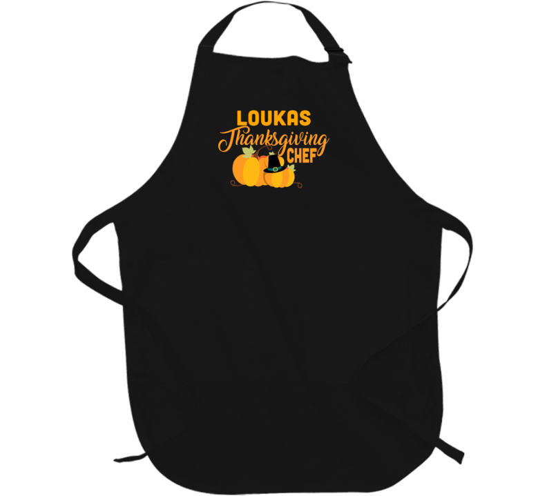 Loukas Thanksgiving Chef Last name Group Family Cooking Team Apron
