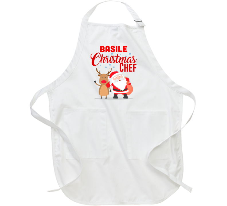 Basile Christmas Chef Last Name Group Family Cooking Team Apron Basile Christmas Chef Last Name Group Family Cooking Team Apron