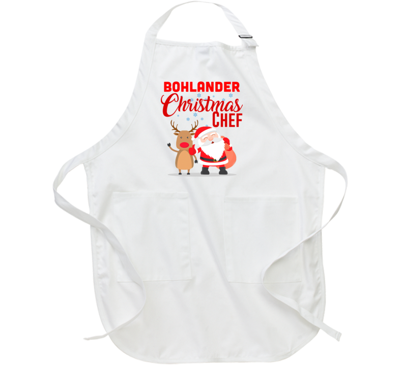 Bohlander Christmas Chef Last Name Group Family Cooking Team Apron