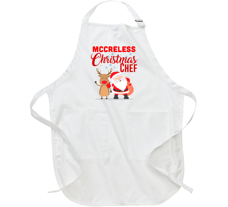Mccreless Christmas Chef Last Name Group Family Cooking Team Apron