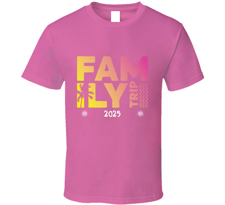 Family Trip 2025 Tee Cool Group Vacation T Shirt Family Trip 2025 Tee Cool Group Vacation T Shirt