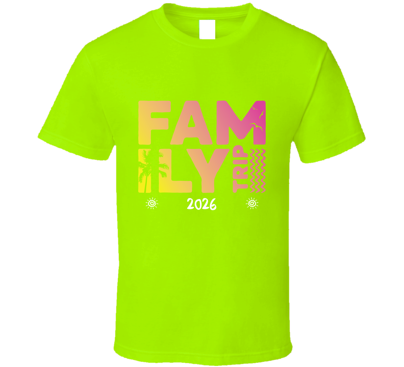 Family Trip 2026 Tee Cool Group Vacation T Shirt Family Trip 2026 Tee Cool Group Vacation T Shirt