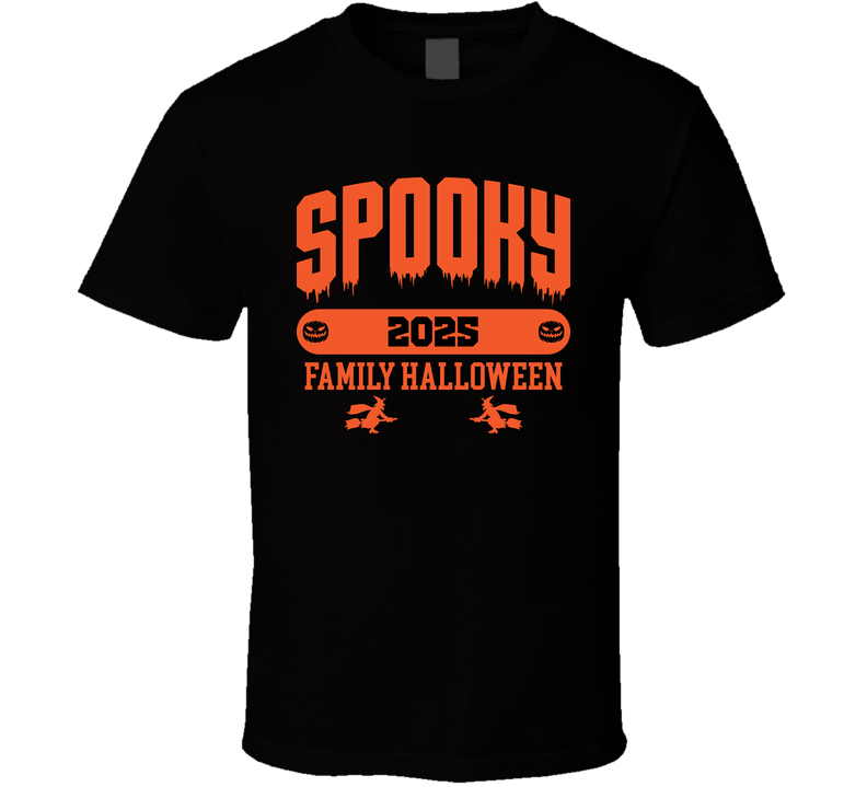 Spooky 2025 Family Halloween Tee Group Party T Shirt