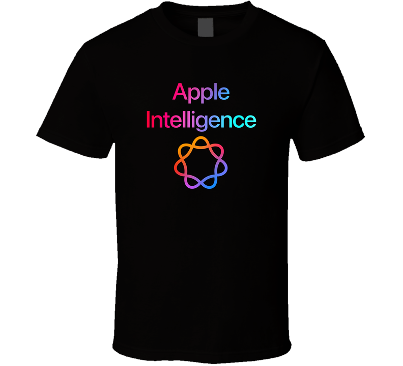 Apple Intelleigence Tee Cool Ai Geek Nerdy T Shirt