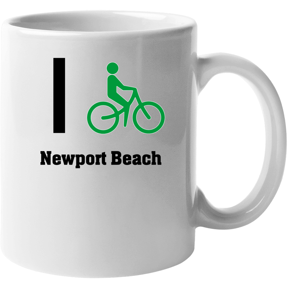 I Bike Newport Beach Custom Mug