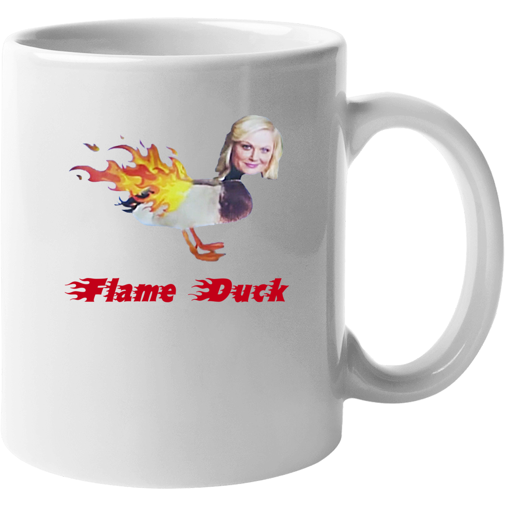 Flame Duck Parks And Recreation Funny Popular Tv Show Mug Flame Duck Parks And Recreation Funny Popular Tv Show Mug