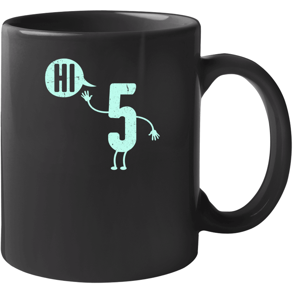 Hi Five 5 Funny Friends Celebration Team Work Distressed Mug Hi Five 5 Funny Friends Celebration Team Work Distressed Mug