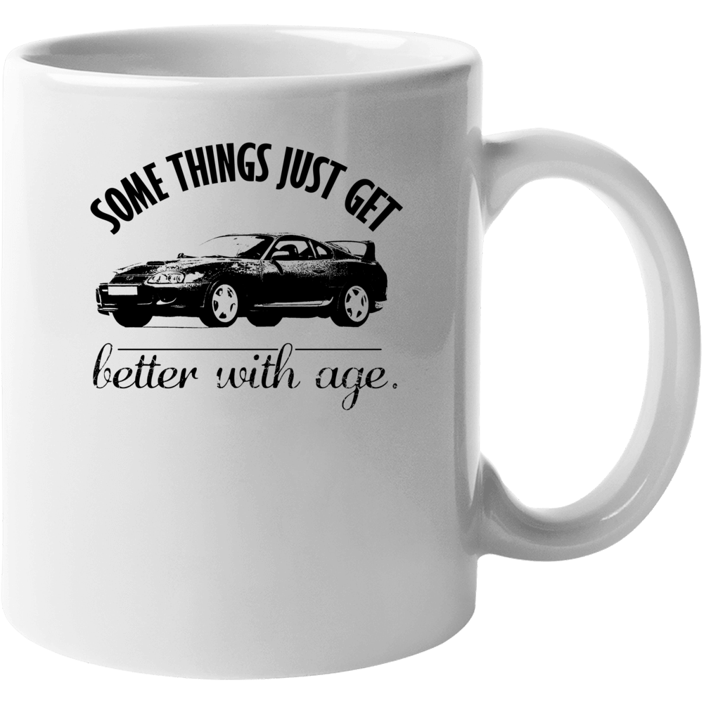 1993 Toyota Supra Twin Turbo Better With Age Vintage Car Mug 1993 Toyota Supra Twin Turbo Better With Age Vintage Car Mug
