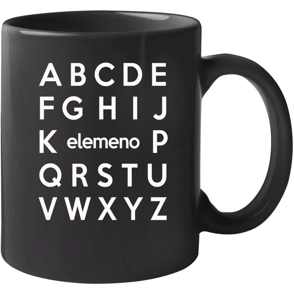 Alphabet Elemeno Funny Words Sayings Nerd Geek Mug Alphabet Elemeno Funny Words Sayings Nerd Geek Mug