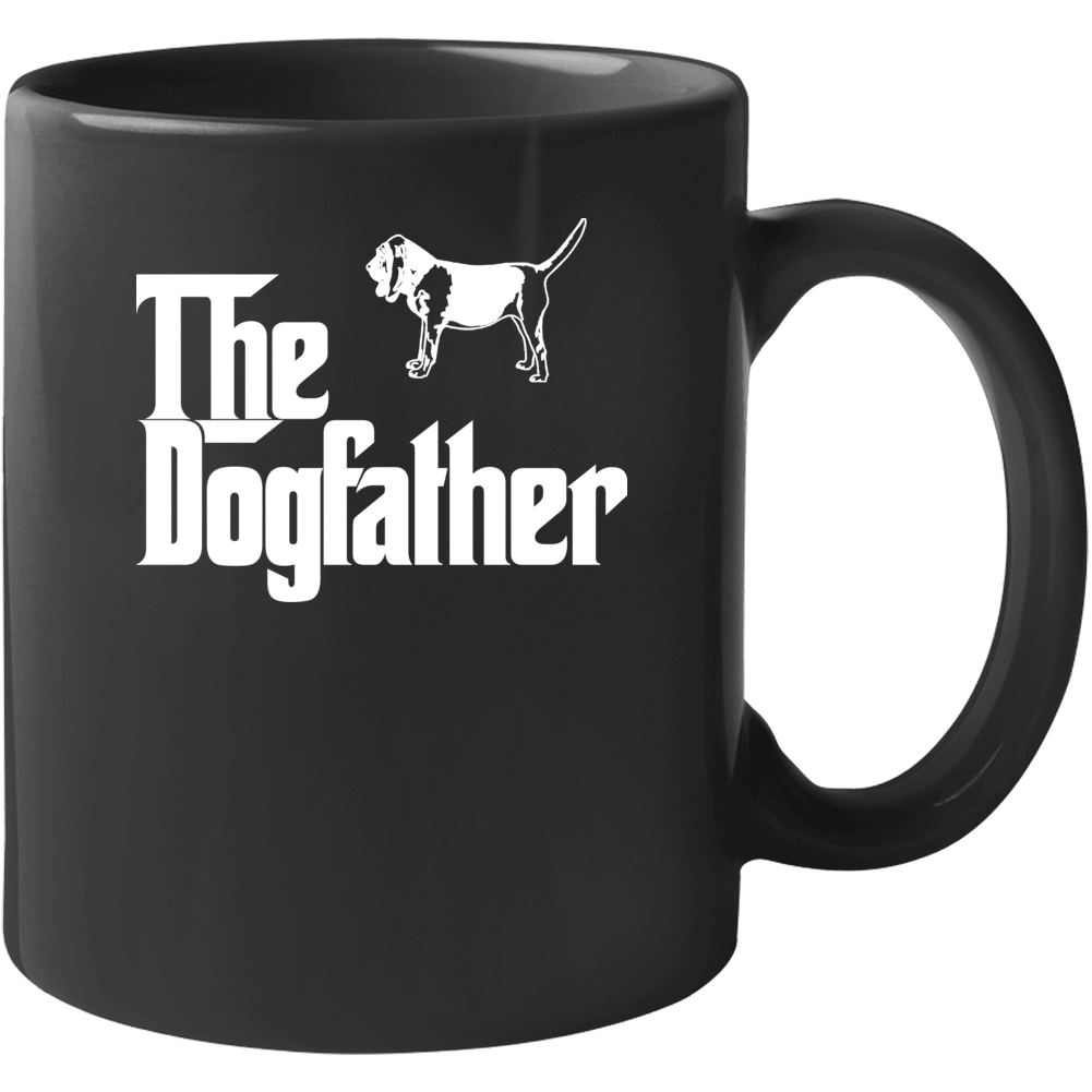 Bloodhound Custom Dog Breed The Dogfather Black Mug Bloodhound Custom Dog Breed The Dogfather Black Mug