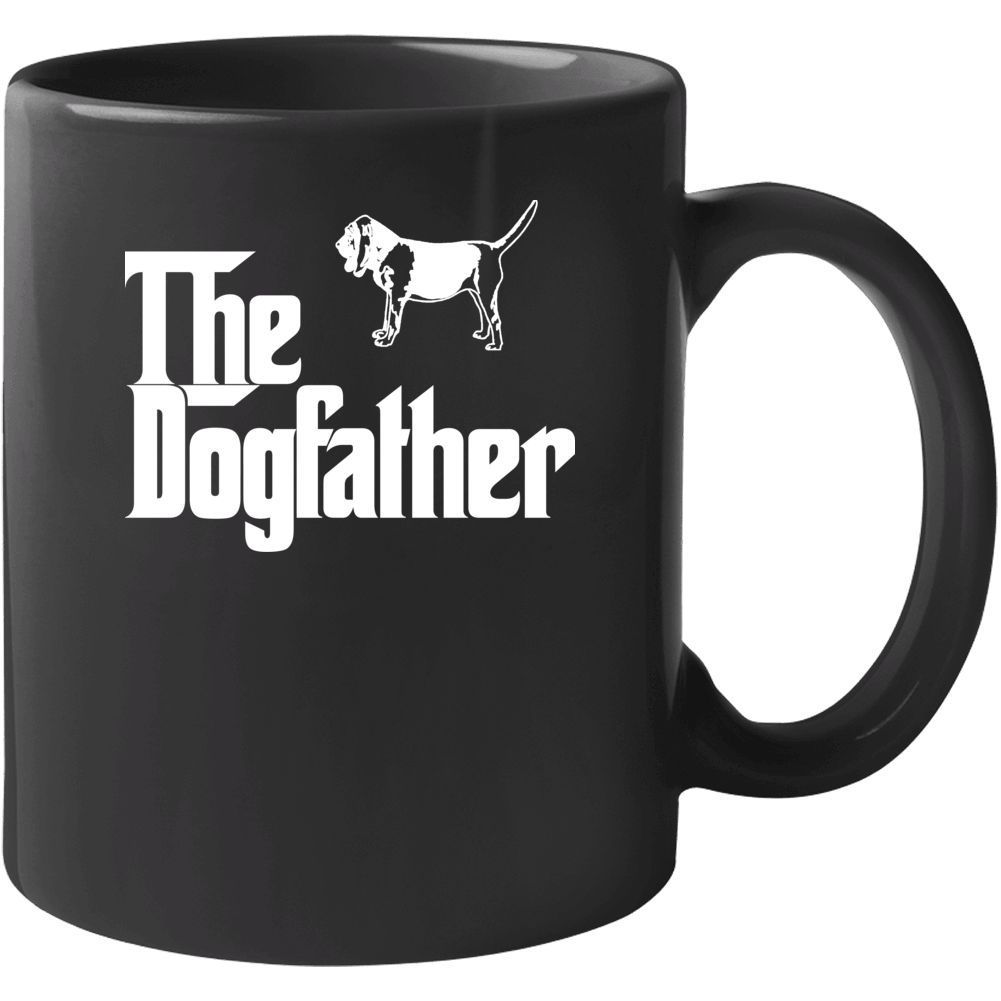 Bloodhound Custom Dog Breed The Dogfather Black Mug