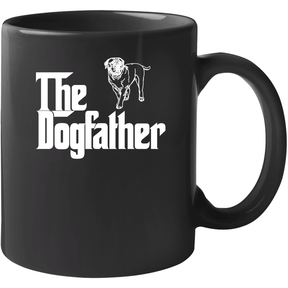 Bullmastiff Custom Dog Breed The Dogfather Black Mug