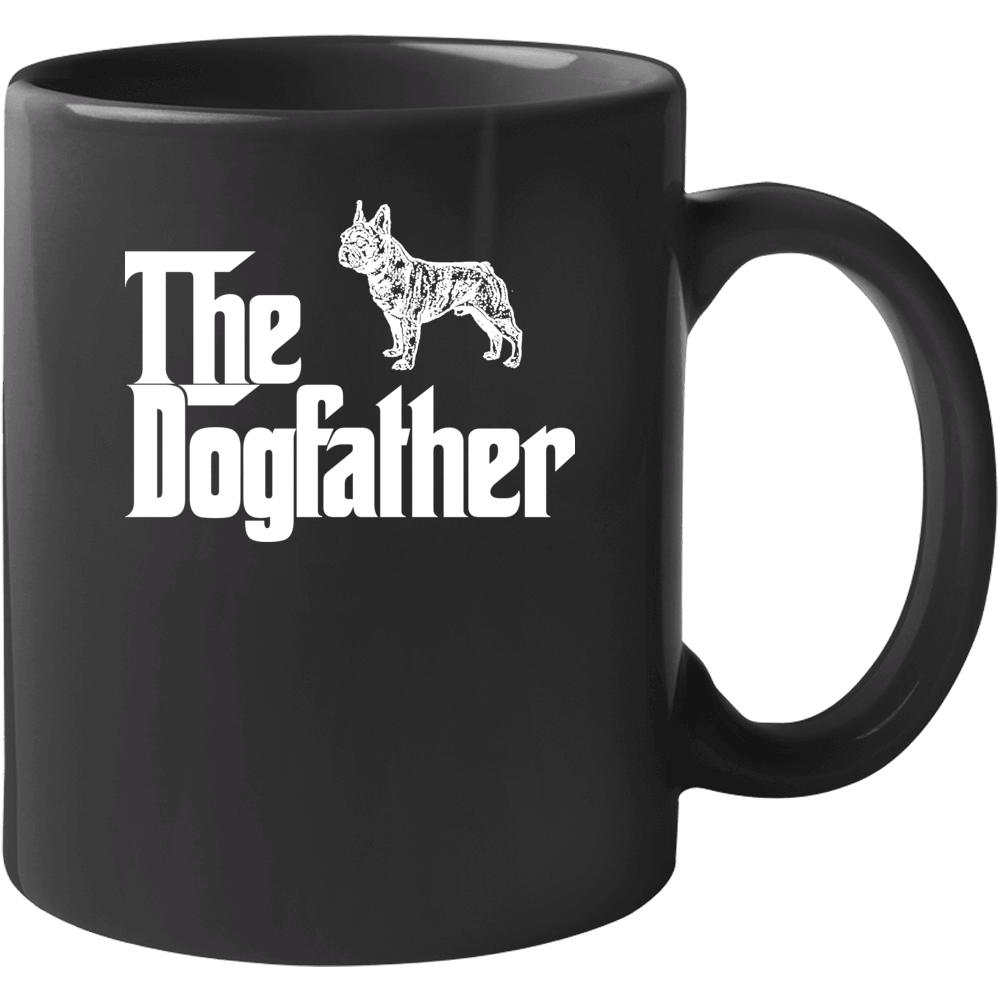 French Bulldog Custom Dog Breed The Dogfather Black Mug French Bulldog Custom Dog Breed The Dogfather Black Mug