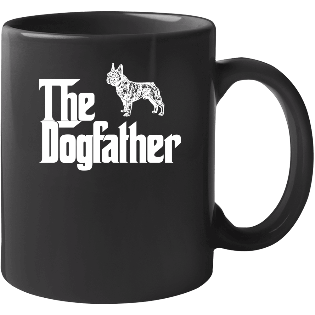 French Bulldog Custom Dog Breed The Dogfather Black Mug