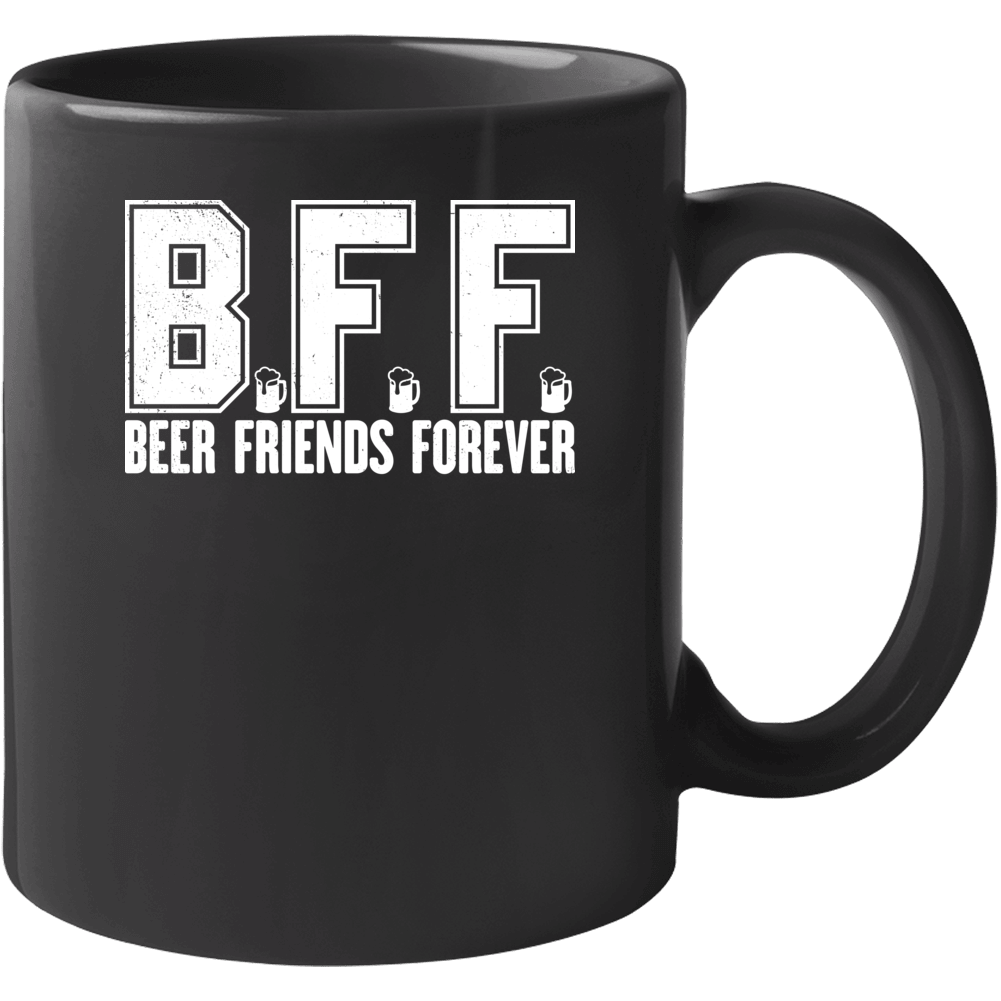 Beer Friends Forever Funny Drinking Buddies Bar Worn Look Mug