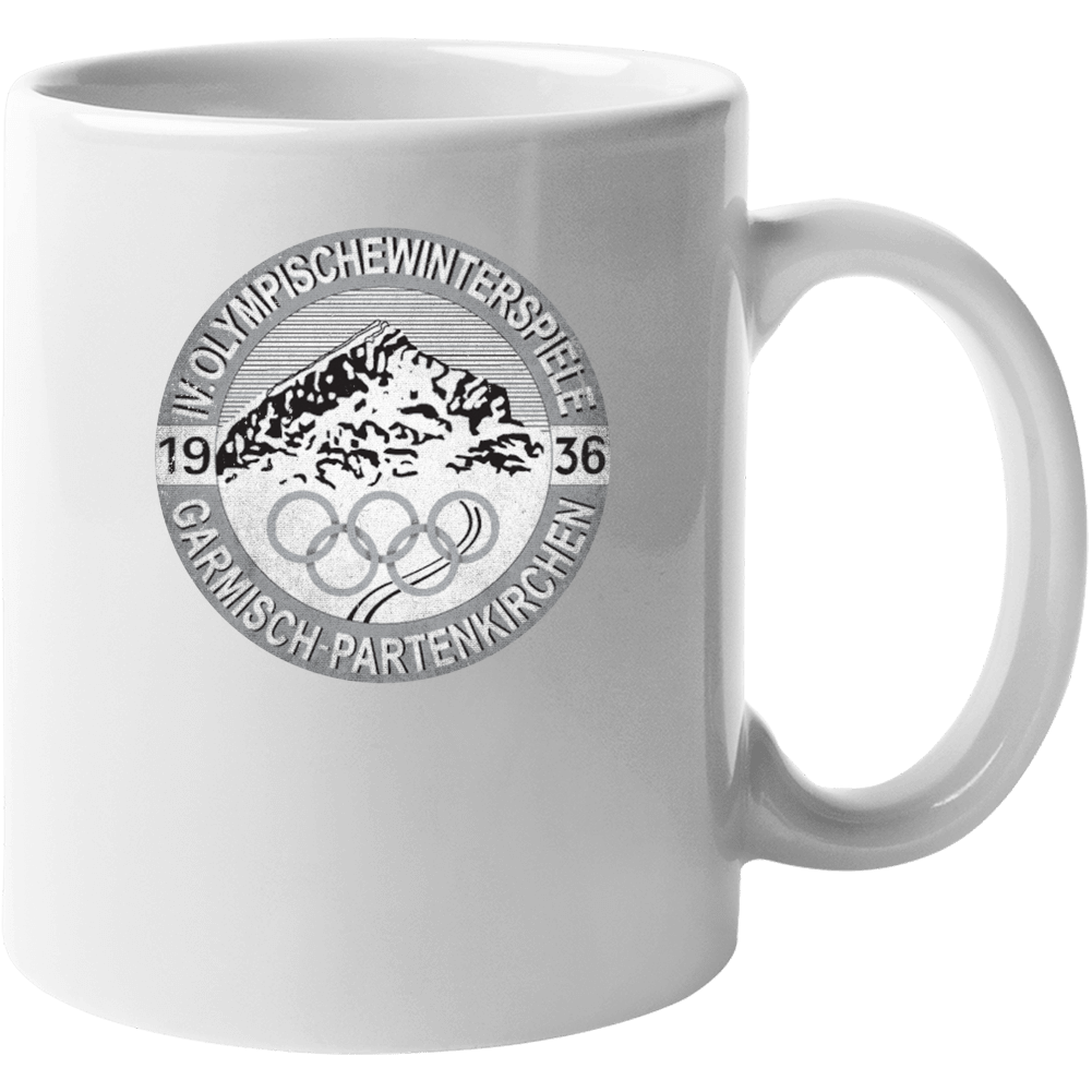 Garmisch-partenkirchen Winter Olympics 1936 Retro Grunge Logo World Mu Garmisch-partenkirchen Winter Olympics 1936 Retro Grunge Logo World Mu