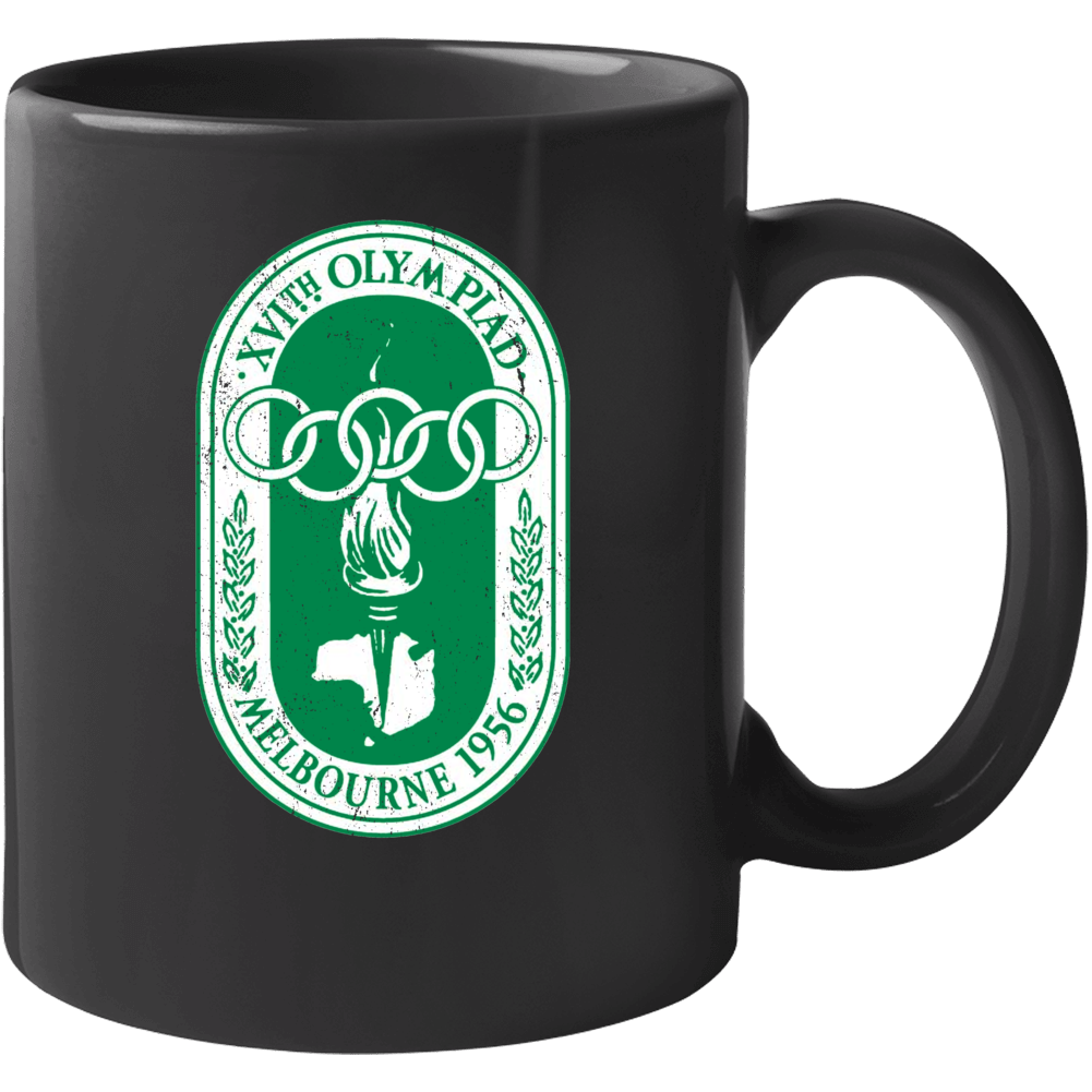 Melbourne Summer Olympics 1956 Retro Logo World Olympiad Fan Mug Melbourne Summer Olympics 1956 Retro Logo World Olympiad Fan Mug