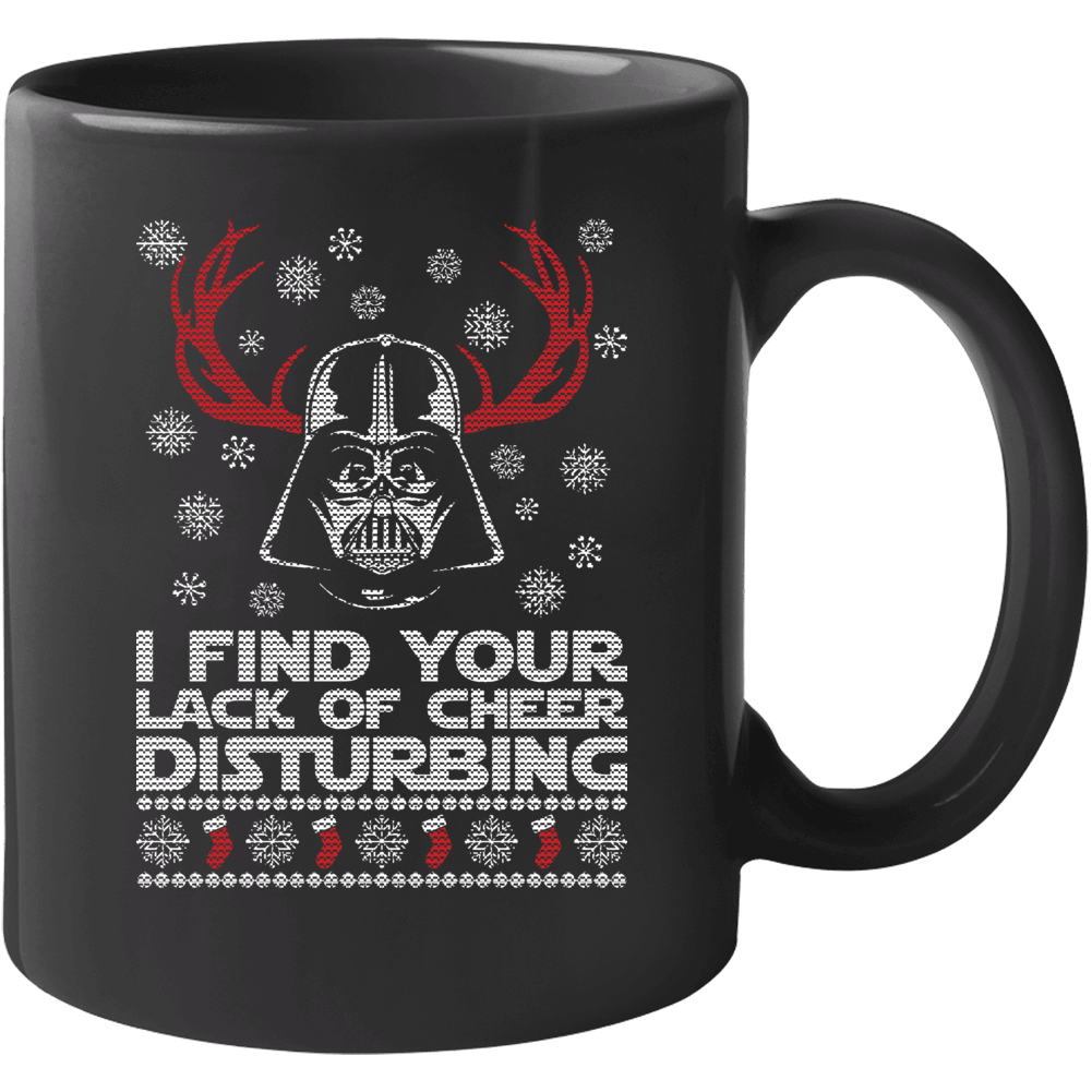 I Find Your Lack Of Cheer Disturbing Darth Vader Christmas Mug I Find Your Lack Of Cheer Disturbing Darth Vader Christmas Mug