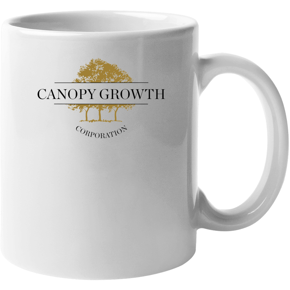 Canopy Growth Corp Cannabis Weed Marijuana Stoner Company Logo Fan Mug