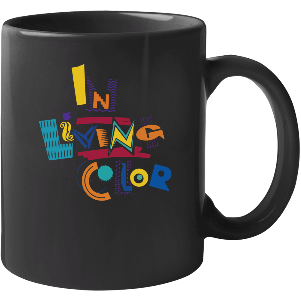 In Living Color Logo Poster Skit Variety Tv Show Fan Raglan Mug In Living Color Logo Poster Skit Variety Tv Show Fan Raglan Mug