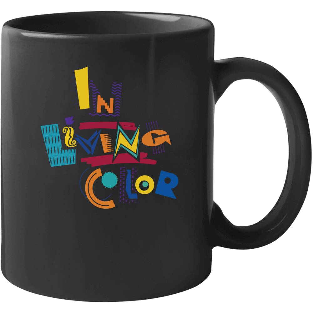 In Living Color Logo Poster Skit Variety Tv Show Fan Raglan Mug