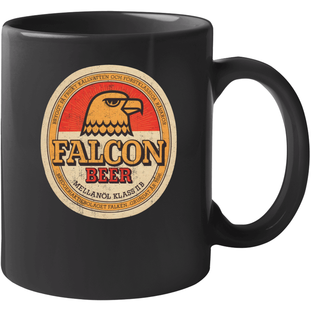 Falcon Beer Vintage Swedish Beer Label Mug