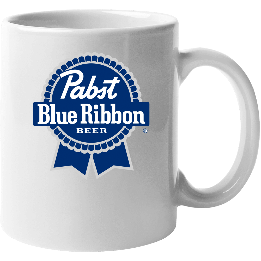 Pbr Pabst Blue Ribbon Beer Logo Mug