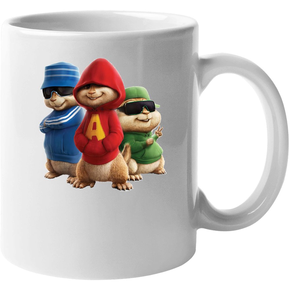 Alvin And The Chipmunks Fictional Music Group Fan Mug Alvin And The Chipmunks Fictional Music Group Fan Mug