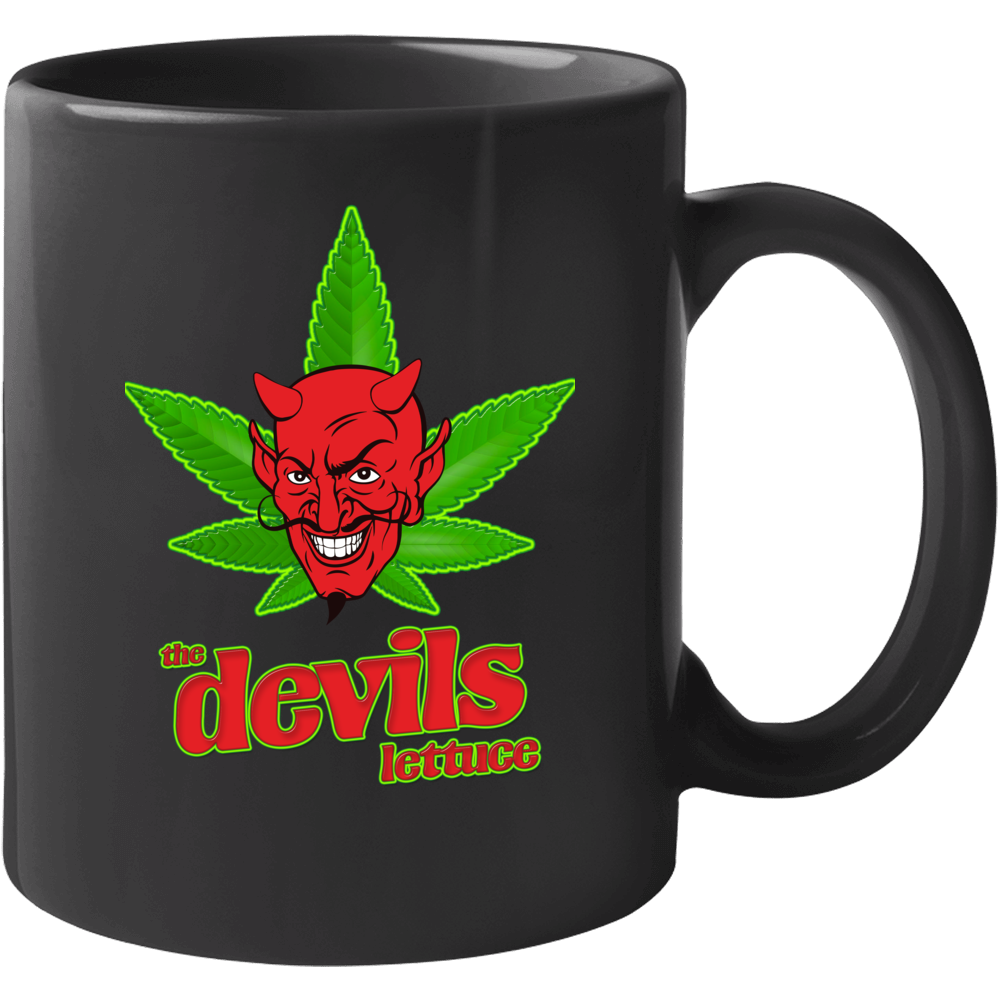 The Devils Lettuce Weed Stoner Funny Mug