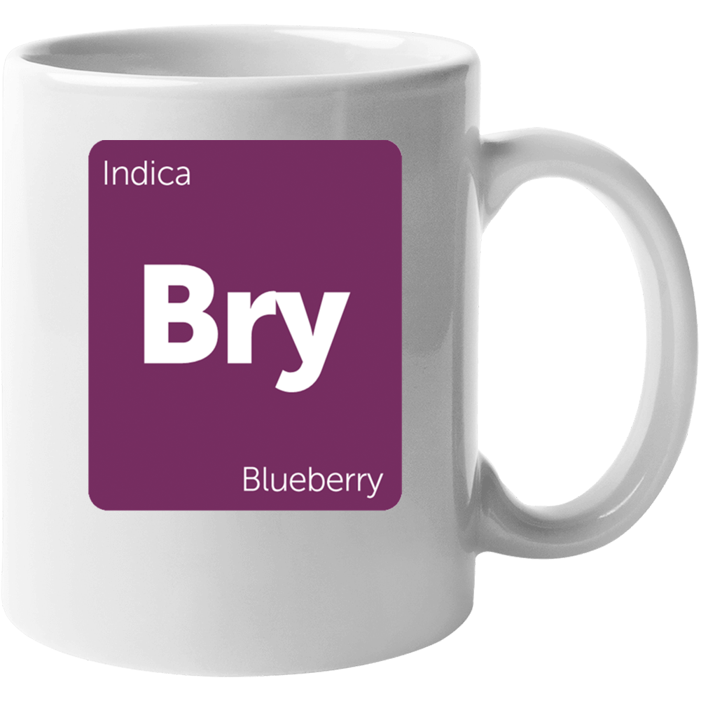 Blueberry Indica Strain Weed Mug