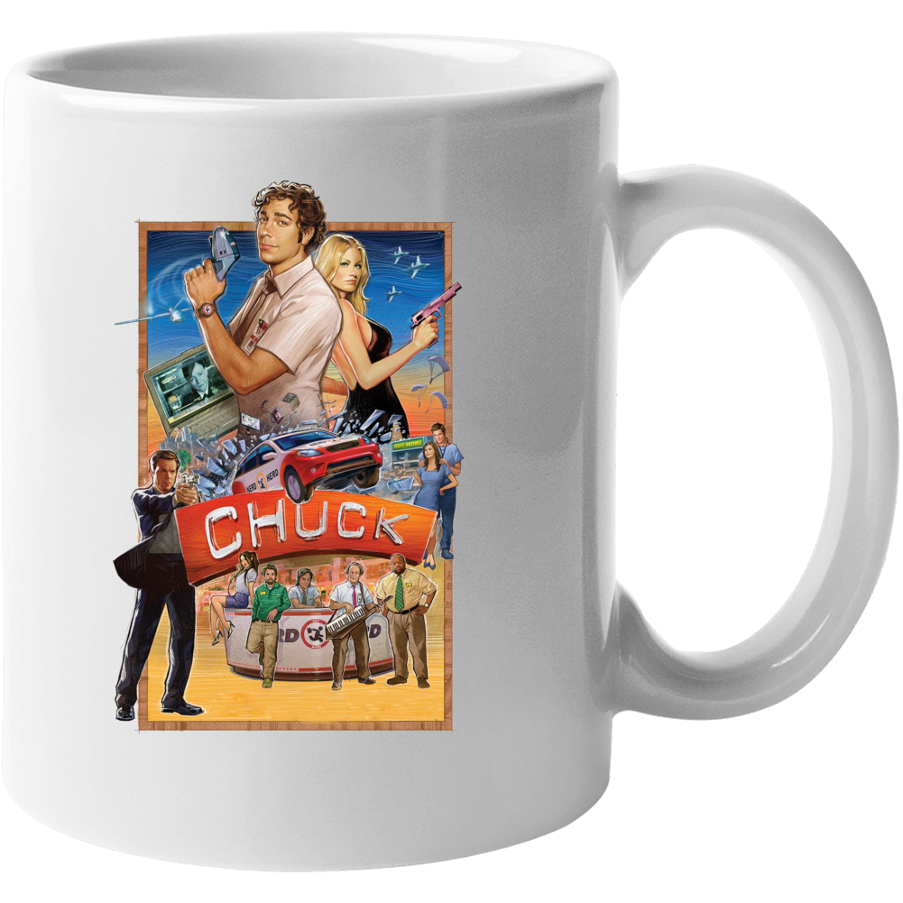 Chuck Spy Cult Tv Show Mug Chuck Spy Cult Tv Show Mug