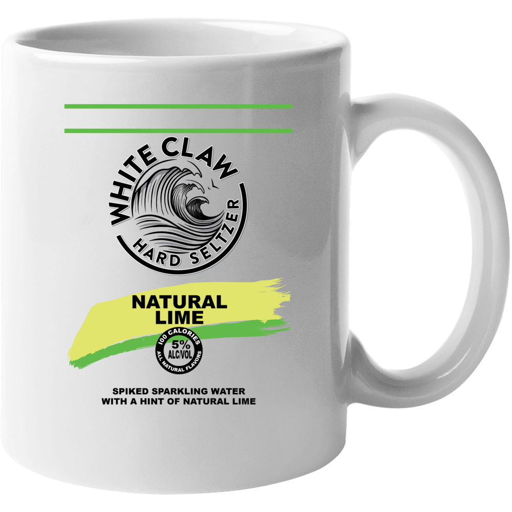 White Claw Natural Lime Hard Seltzer Halloween Costume Mug