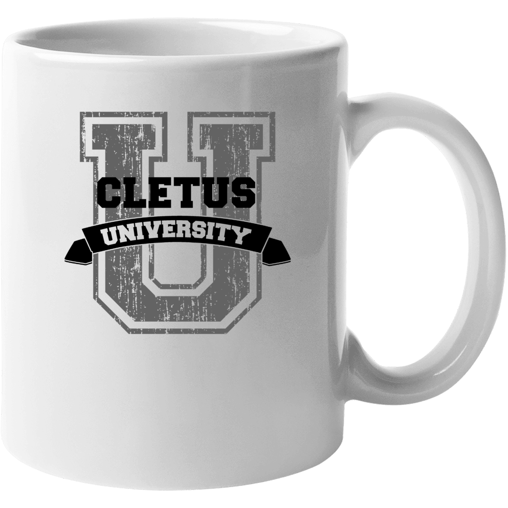 Cletus University Funny Name Mug