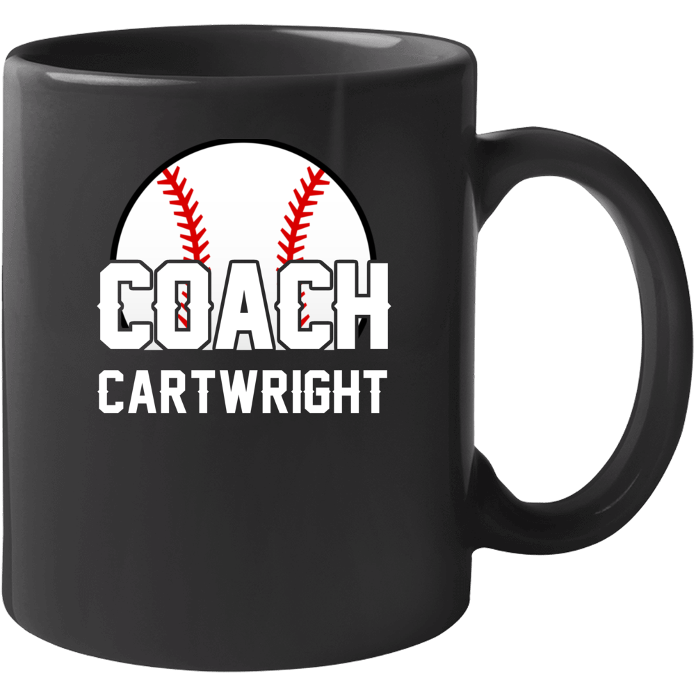 Coach Cartwright Baseball Name Mug
