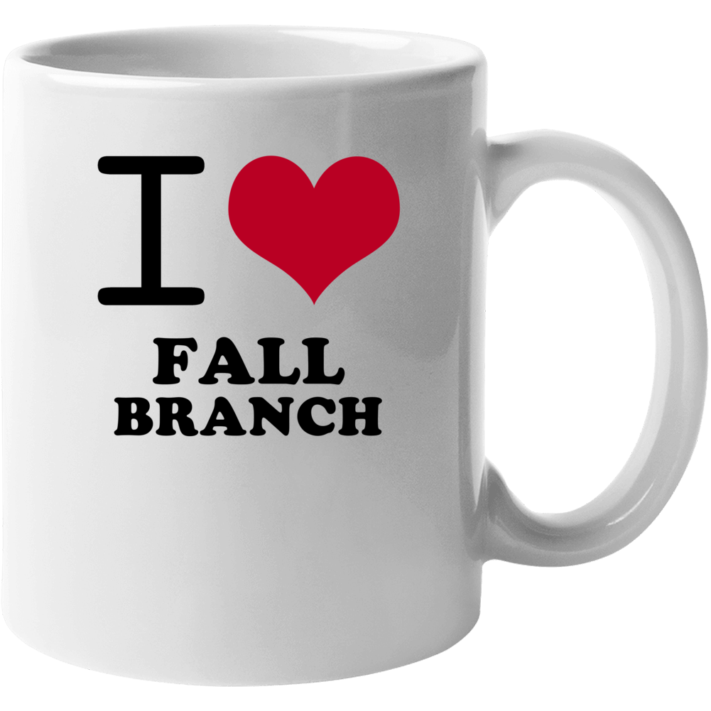 Fall Branch Tennesse I Love Heart Mug Fall Branch Tennesse I Love Heart Mug