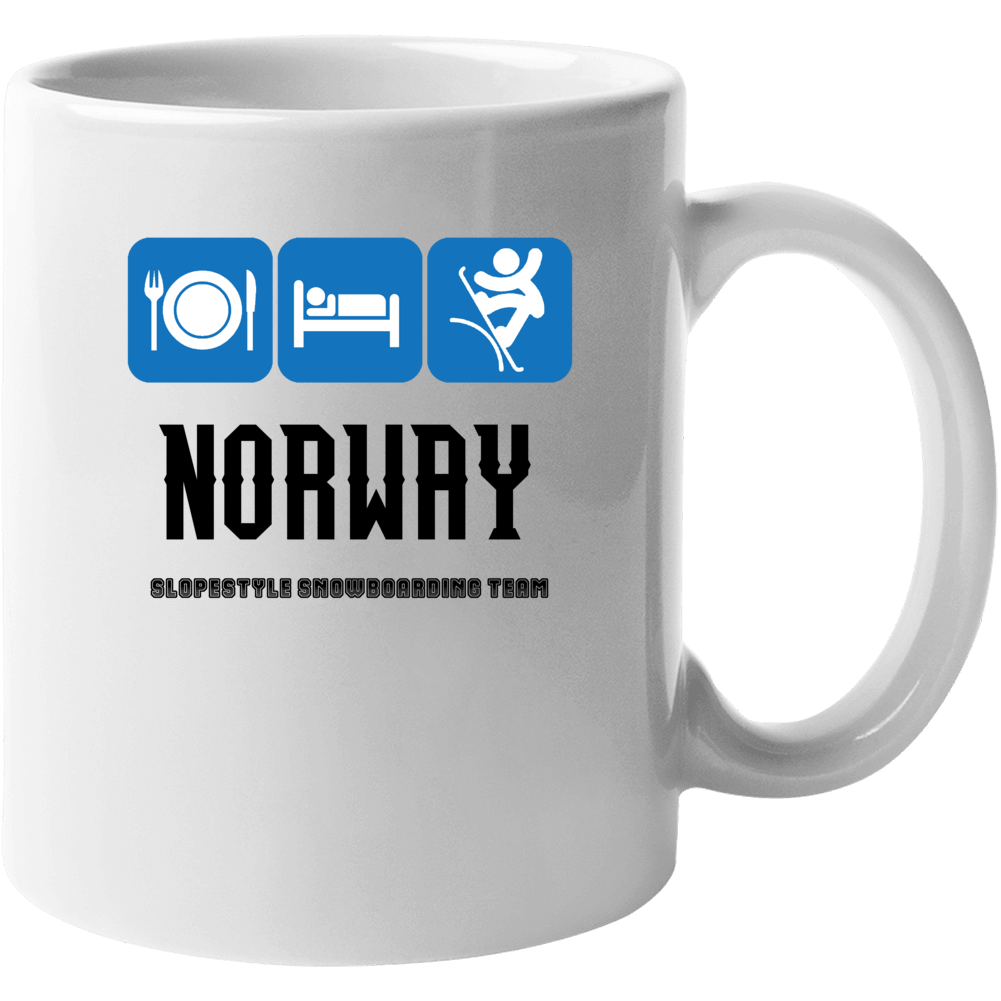 Norway Slopestyle Snowboarding Team Winter Olympic Mug Norway Slopestyle Snowboarding Team Winter Olympic Mug