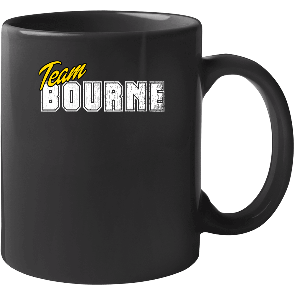 Team Bourne Cool Custom Family Sports Last Name Reunion Mug Team Bourne Cool Custom Family Sports Last Name Reunion Mug