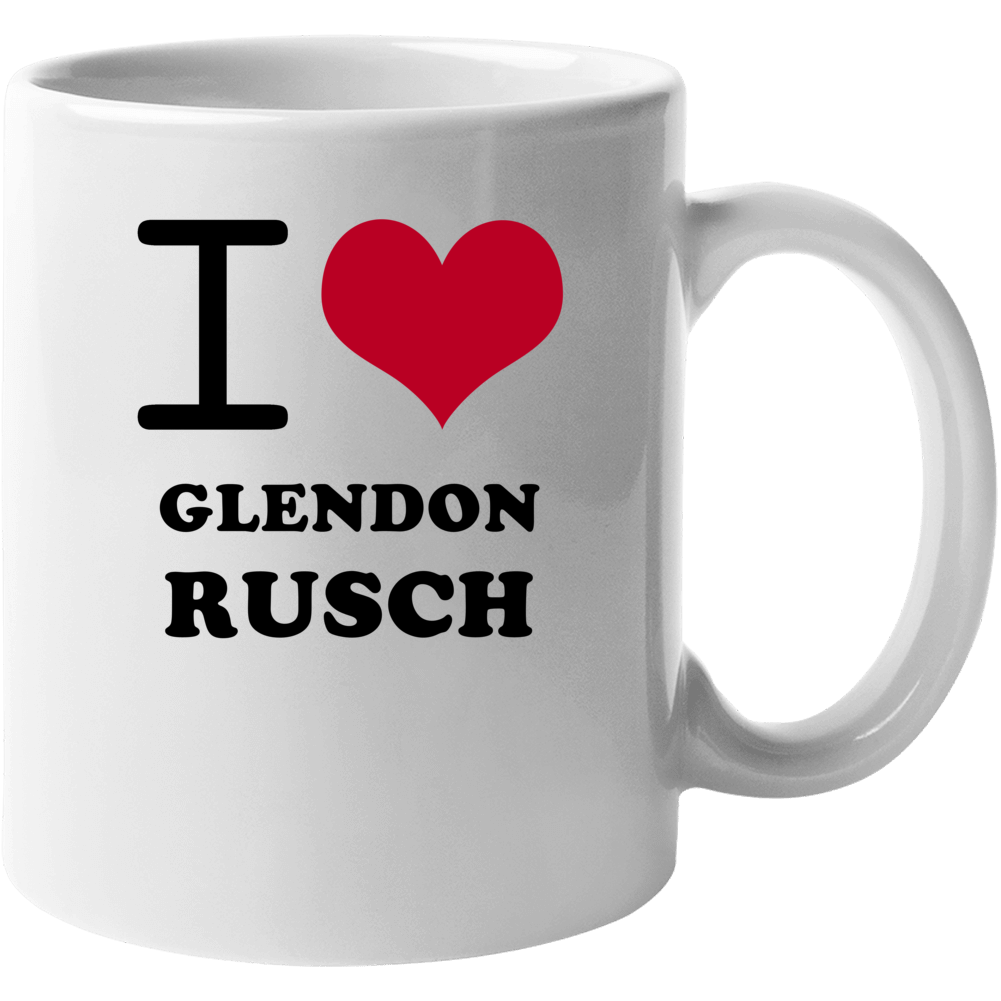 I Heart Glendon Rusch Love Chicago Baseball Mug