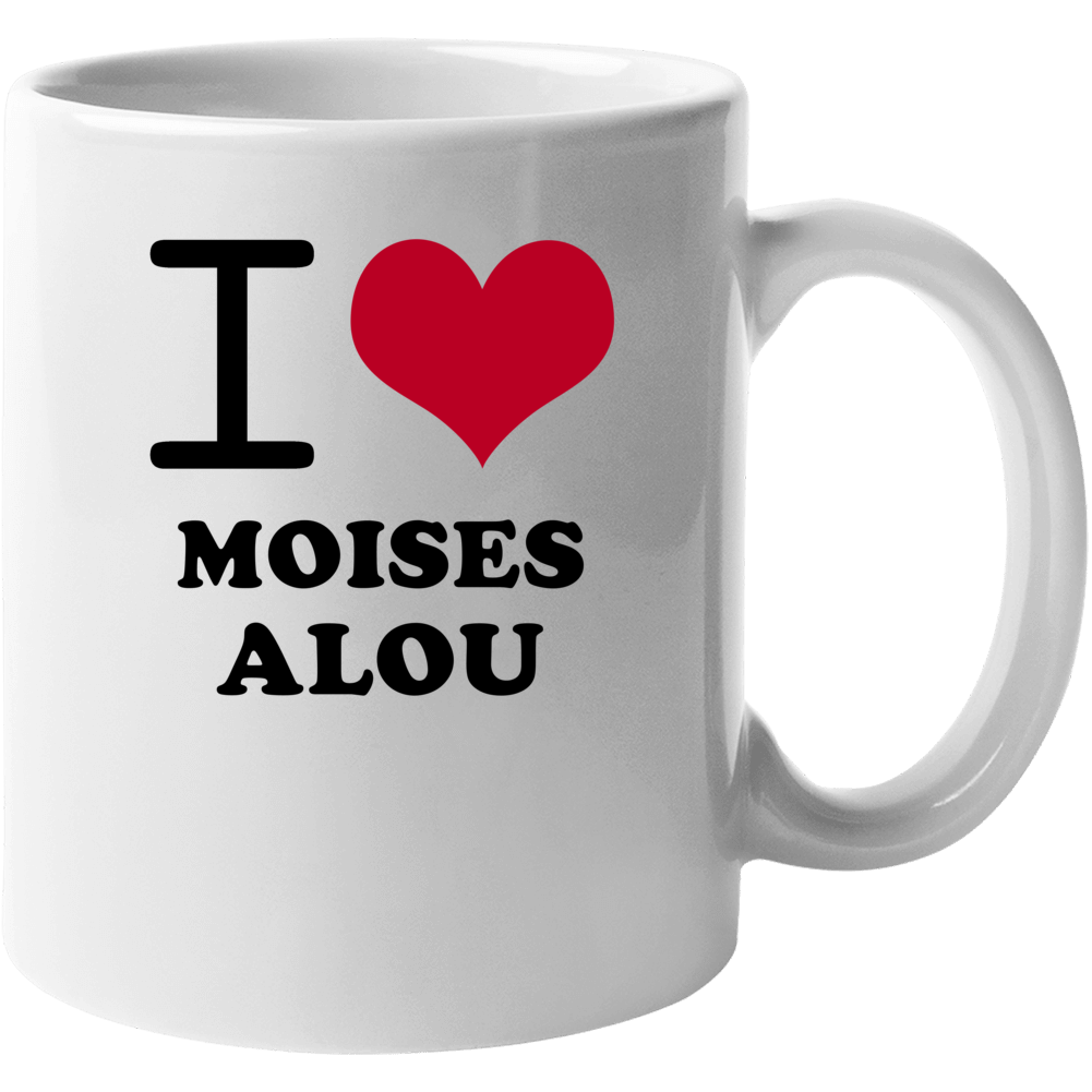 I Heart Moises Alou Love Chicago Baseball Mug