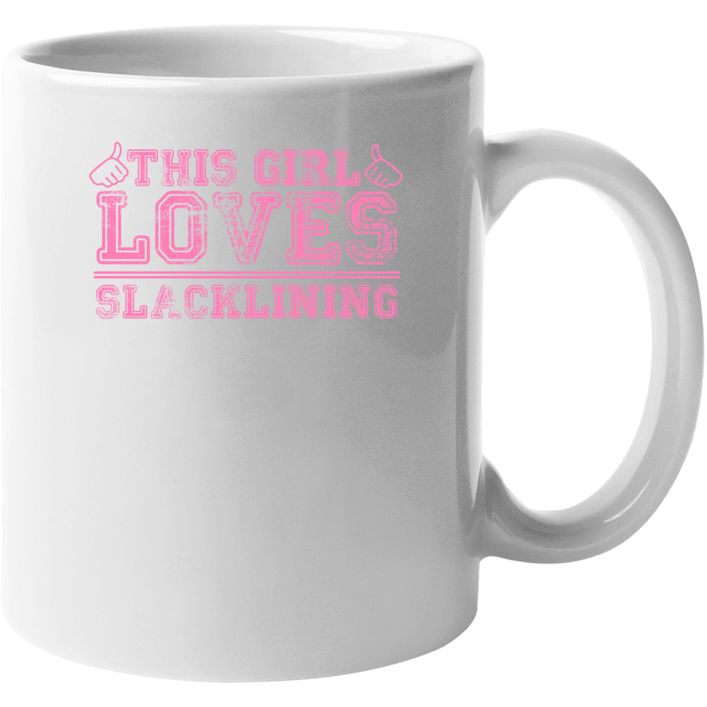 This Girl Thumbs Slacklining Favorite Sport Mug
